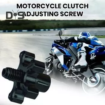 Болт регулировки сцепления мотоцикла, анодированный алюминий с ЧПУ, рычаг тормоза, кабель сцепления, провод с фиксированным винтом, мотоцикл, квадроцикл, UTV, модификация спортивного велосипеда чёрный