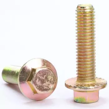 Болт с шестигранной головкой из цинка марки 10.9 с фланцем и противоскользящей шайбой (М4-М10) M610