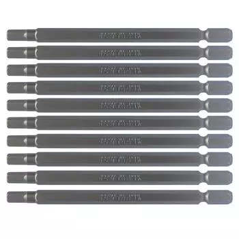 Болт с шестигранной головкой VESSEL для винта, ширина по граням 5 x 110 мм, набор из 10 штук, твердость G A16 ZP (Стандартная твердость)