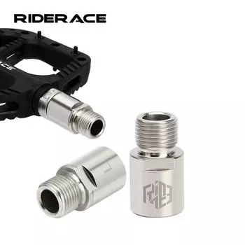 Болт удлинителя педали велосипеда из нержавеющей стали для горного шоссейного велосипеда, болты удлинителя педали 20 мм, подходят для 9/16-дюймовых резьбовых аксессуаров для горного велосипеда