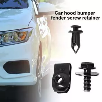 Болты для кузова автомобиля и зажимы для гаек-скобы Зажимы-фиксаторы Заклепочные зажимы Автомобильные аксессуары Зажимы для бампера Бампер Двигатель Капот Защитная панель United States