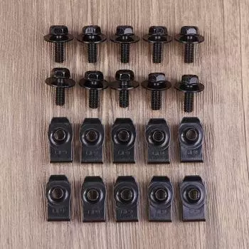 Болты для кузова автомобиля и зажимы с U-образной гайкой M6 Крышка двигателя Поддон для защиты от брызг Бампер Фиксатор подкрылка Крепеж Заклепочные винты