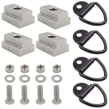 Болты с шестигранной головкой 3/8-16, направляющие для палубы, гайки с Т-образным пазом, винты с резьбой 3/8-16 для крепления крюка прицепа, шайба для Toyota Tundra и Tacoma