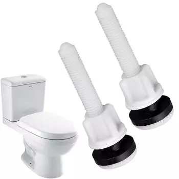 Болты сиденья для унитаза Длина болта: 80 мм Пластик Практичный