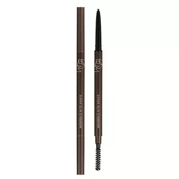 BOM Super Slim Eyebrow 0,1 г, 02 Насыщенный коричневый, 1 шт.