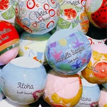 Бомба для ванны Primal Elements 136 г 40 видов Выберите 1 [случайные 3+1 добавлено] 14. Цветок Детский 136г