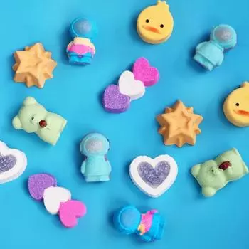 Бомба для ванны с изображением персонажа, пенная бомбочка для ванны, настраиваемая, 1 набор, 490 г