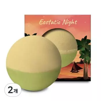 Бомбочка для ванны большой емкости Flu Love Night Salt Bubble Ecstatic Night, 200 г, 2 шт.