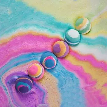 Бомбочка для ванны Flu Cloud Bubble большой емкости 200 г 6 видов, выберите 1 Bubble Bath Bomb - Romantic Ocean