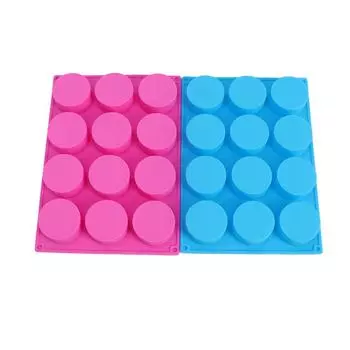 Бомбочка для ванны, паровая ванна, круглый силиконовый цилиндр ручной работы, инструмент для мыла, форма для выпечки, свеча, форма для шоколада розовый