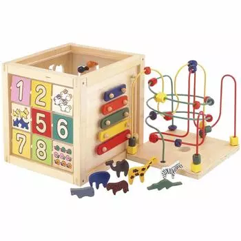 Bon Furniture Детская игрушка Looping Beaded Coaster Музыкальный инструмент Fitting Puzzle Maze Block Number Matching