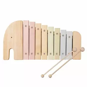 Bon Furniture Mokkin музыкальный инструмент детская деревянная игрушка животное слон звук игра натуральное дерево милый