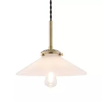 Bon Мебель Подвесной светильник Ретро Зонт Стекло Светодиодный E17 Потолочный светильник Осветительный прибор 1 лампа Антикварный Кафе Подвесной светильник Освещение Столовая Кухня