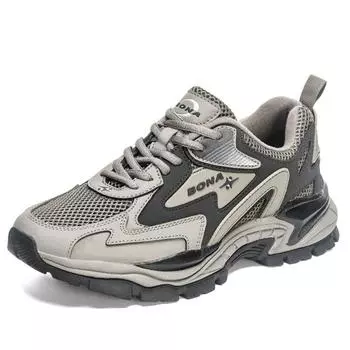 BONA Designers Сетки Кроссовки Дышащие Кроссовки Мужские Легкие Кроссовки Нескользящие Теннисные Прогулочные Кроссовки Мужские 41 верблюд