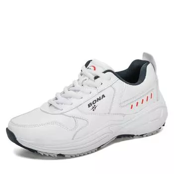 BONA Новые дизайнерские классические кроссовки Кроссовки Женская спортивная обувь на открытом воздухе Удобные кроссовки Женская прогулочная обувь 36 белый