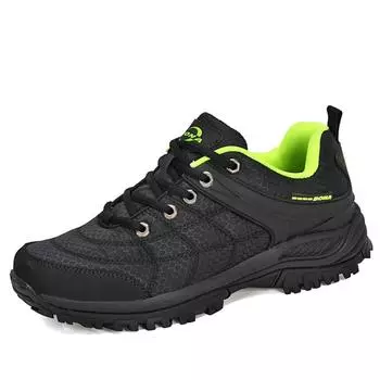 BONA Новые дизайнерские популярные походные туфли, мужские нубуковые кожаные сетчатые уличные мужские кроссовки, обувь для скалолазания, мужская спортивная обувь, модная 41 зелёный/чёрный