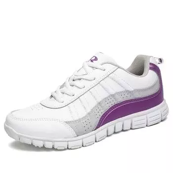 BONA/Новые популярные стильные женские кроссовки, спортивная обувь на шнуровке, уличная прогулочная обувь для бега, удобные кроссовки 36 фиолетовый
