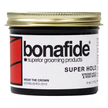 Bonafide Pomade Super Hold Shiny Hair Conditioner Hair Grease Wax Gel Hair Set Hard Water Soluble Styling Bonafide (Помада/Водная/113 г/Цитрусовый/Фруктовый)