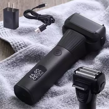 Bonarca 5 стильных лезвий для невероятно близкого расстояния Электрический Электрический Тип USB Может использоваться в автомобилях Бритва, Лезвия, Электрические, Мужские, [5 чёрный