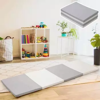Bonarca игровой коврик детский коврик детский толстый игровой коврик складной 200 см x 70 см x 4 см детский эластичный коврик для йоги звуконепроницаемый водонепроницаемый для помещений