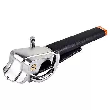 Bonarca Steering Lock Steering Lock Car Relay Attack Prevention Double Security High Hardness Alloy Steel Strong Lock 2 Keys Included Emergency Escape