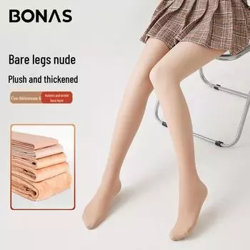 Bonas Sheer Nude Pantyhose - Spring/Fall Thin & Winter Velvet Options 60G No Fleece (20-30)