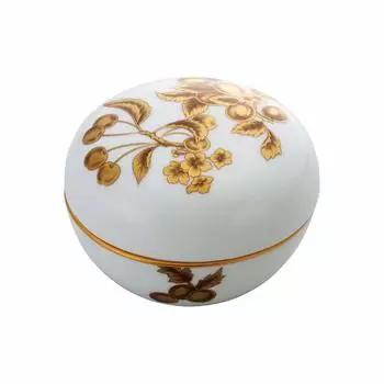Бонбоньерка Noritake Диаметр Высота Золотой фрукт 1 шт. Золотой костяной фарфор примерно. 7,5 см, примерно. 5,5 см T54805/AC394