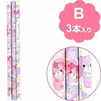 Bonbon Ribon Pencil Set of 3