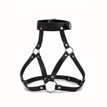 Bondage Restraint Collar Breast SM Restraint Harness Belt SM Adult Enchanting Bra Tape, Tape, Included, Shackles, Costume, Costume, Restraints, Goods,