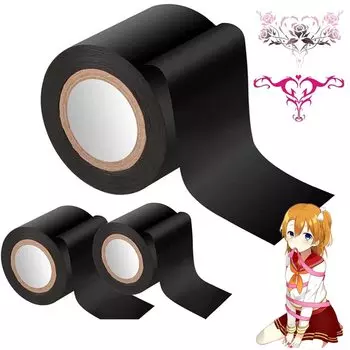 Bondage Restraint SM Fixed Set of 3 Easy Static Limb Restraint Restraint No Gentle on Restraint SM SM Adult Unisex 16M x Tape, Tape, Non-Adhesive