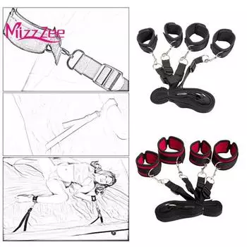 Бондаж для пары, удерживающий кровать, кандалы для ног, наручники, игры для взрослых, секс-инструмент, игрушка для ролевых игр
