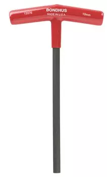 BONDHUS Hexagonal 10mm 231mm Shaft 213mm Handle Black dyed HT10MM [] T-handle [Total length length length 129mm] No.13376