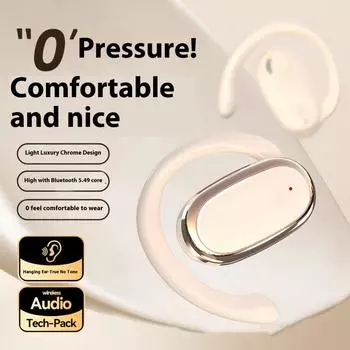 Bone Conduction Earrings Bluetooth Headset Non in-Ear Wireless Sports Clip TWS Smart X96 чёрный