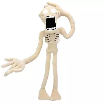 BoneKnight Siren Head Plush Movable Stuffed Мягкая игрушка по мотивам фильма, конечности, игрушка, мужчины, женщины, дети, игрушка, персонаж… (Молочно-белый)