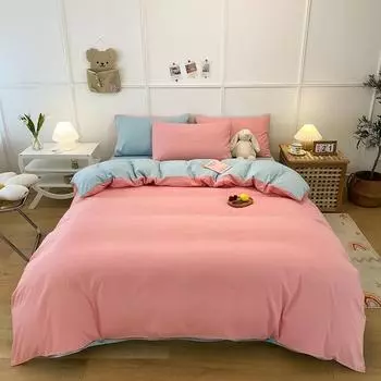 Bonenjoy 1 pc housse de couette 220x240 Dark Gray Color Duvet Cover Double Size funda nordica cama 150 Queen/King Size Bed Cover 3PCS 150x200cmx1