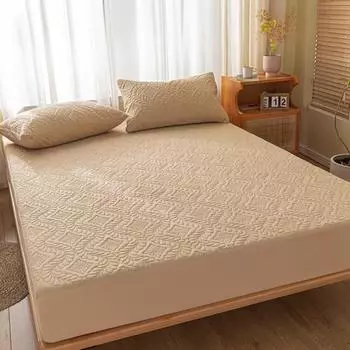 Водонепроницаемый чехол для матраса Bonenjoy, однотонный, размер Queen/King Size, защитный чехол для матраса, односпальная кровать, водонепроницаемая простыня 180x200 90x200x30cm 1pc