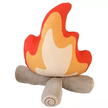 Bonfire Bonfire Plush 30cm x Soothing Camping Interior Decoration (RONGUI) Cushion, Toy, 45cm, Fun, Item, (Large (45cm))