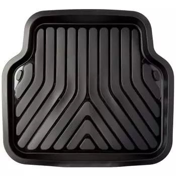 BONFORM автомобильный коврик 3D Prime Regular для задней части автомобиля, 1 шт., 3D-структура для сбора грязи, противоскользящая обработка, полностью моющийся, 50x45 см, черный 6279-08BK