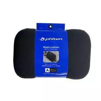 BONFORM Phiten Aqua Titanium Подушка для талии S 34 x 23 см Черная пена с эффектом памяти для профилактики усталости и болей в пояснице Phiten 5815-30BK