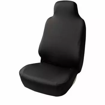 BONFORM Seat Cover Skinny Knit Light/Regular Car Washable Water Repellent Material Stretch Fabric Front-1 Black 4040-10BK