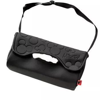 BONFORM Tissue Cover Fancy Mitsumaru Leather Mickey Black 7248-05BK