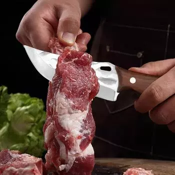 Boning Knife Kitchen Chef Butcher Knife 5cr15mov Stainless Steel Handmade Forged Meat Cleaver Sharp Cooking Knife