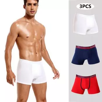 BONITOS, 3 шт., новые мужские хлопковые трусы, сексуальное нижнее белье для мужчин, мужские трусы-боксеры большого размера S