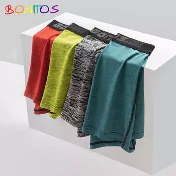 BONITOS 4 шт. мужские трусы-боксеры распродажа нижнее белье для мужчин трусики сексуальные мужские трусы S
