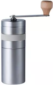 bonmac Bonmac Coffee Mill Ceramic Hand Mill Silver Main body Diameter x Height When handle is Width x Height CM-02S Size only 5.4 15.1cm, attached серебряный