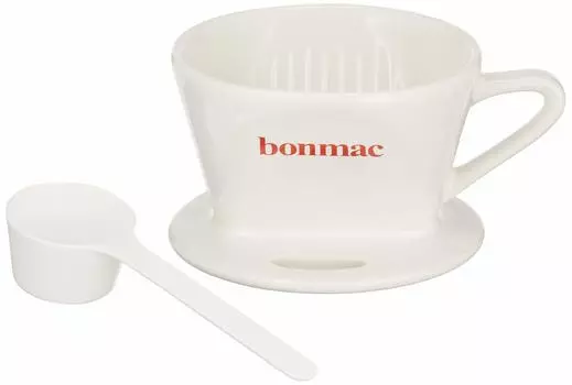 bonmac Кофеварка Bonmac с мерной ложкой на 1-2 чашки CD-1W Белый #813003