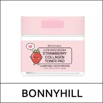 [БОННИХИЛЛ] (воли) Тонер-диски с клубникой и коллагеном 60 шт.(180мл)