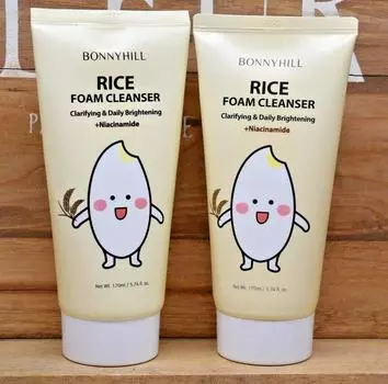 Bonnyhill Rice Niacinamine Cleanser 170 мл, Увлажнение, Kbeauty, Корейская косметика, пробник