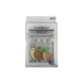 BONNYHILL SNAIL ГИАЛУРОНОВАЯ ТКАНАЯ МАСКА 1 УПАКОВКА (5 шт.), Увлажнение, Kbeauty, корейская косметика, пробник