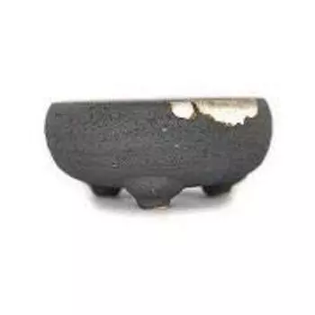 Bonsai Pot Shigaraki Ware Ceramic Wild Plant Iron Replanting Kit Pot Width 12cm x Height 30661F1280 No. 4, Pot, Pot, Pot, Oxidized, Included, 5.5cm